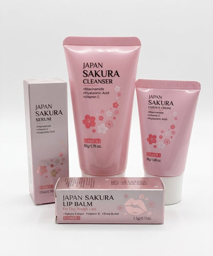 Ultimate Sakura Glass Skin Kit 🌸✨ Complete Brightening & Hydration Routine